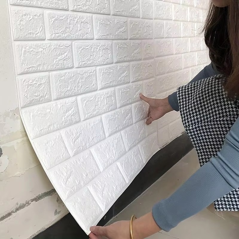 WYC 3D Indoor PVC Foam Board Wall Coating Wallpaper Home Decoration Wall Coating Stickers4